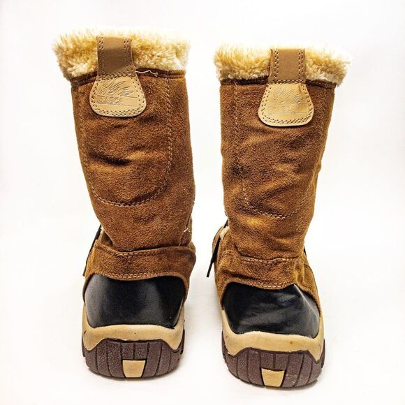 Itasca Faux Suede Winter Lace Up Boots Sz 10 - Picture 4 of 12